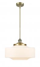 Innovations Lighting 201S-AB-G691-16 - Bridgeton - 1 Light - 12 inch - Antique Brass - Stem Hung - Mini Pendant