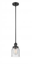 Innovations Lighting 201S-BK-G54 - Bell - 1 Light - 5 inch - Matte Black - Stem Hung - Mini Pendant