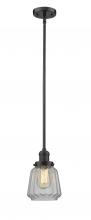 Innovations Lighting 201S-OB-G142 - Chatham - 1 Light - 7 inch - Oil Rubbed Bronze - Stem Hung - Mini Pendant