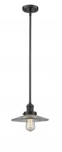 Innovations Lighting 201S-OB-G2-LED - Halophane - 1 Light - 9 inch - Oil Rubbed Bronze - Stem Hung - Mini Pendant