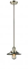 Innovations Lighting 201S-PN-M1 - Railroad - 1 Light - 8 inch - Polished Nickel - Stem Hung - Mini Pendant