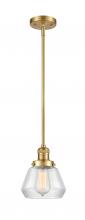 Innovations Lighting 201S-SG-G172 - Fulton - 1 Light - 7 inch - Satin Gold - Stem Hung - Mini Pendant