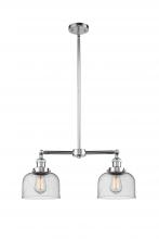 Innovations Lighting 209-PC-G74 - Bell - 2 Light - 21 inch - Polished Chrome - Stem Hung - Island Light