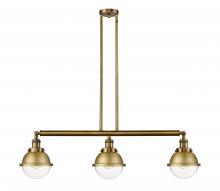 Innovations Lighting 213-BB-HFS-62-BB - Hampden - 3 Light - 40 inch - Brushed Brass - Stem Hung - Island Light