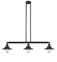 Innovations Lighting 213-BK-M6 - Railroad - 3 Light - 41 inch - Matte Black - Stem Hung - Island Light