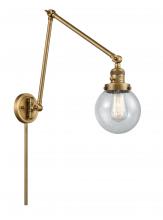 Innovations Lighting 238-BB-G204-6 - Beacon - 1 Light - 6 inch - Brushed Brass - Swing Arm