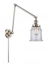 Innovations Lighting 238-PN-G182 - Canton - 1 Light - 6 inch - Polished Nickel - Swing Arm