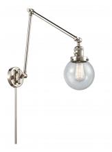 Innovations Lighting 238-PN-G204-6 - Beacon - 1 Light - 6 inch - Polished Nickel - Swing Arm