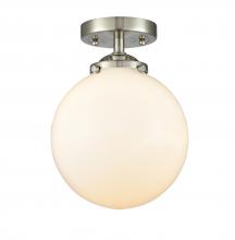 Innovations Lighting 284-1C-SN-G201-8 - Beacon - 1 Light - 8 inch - Brushed Satin Nickel - Semi-Flush Mount