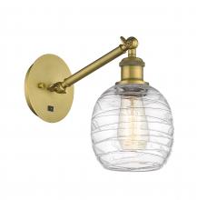 Innovations Lighting 317-1W-BB-G1013 - Belfast - 1 Light - 6 inch - Brushed Brass - Sconce