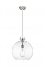 Innovations Lighting 410-1PL-SN-G410-16CL - Newton Sphere - 1 Light - 16 inch - Satin Nickel - Cord hung - Pendant