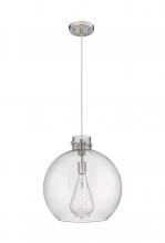 Innovations Lighting 410-1PL-SN-G410-16SDY - Newton Sphere - 1 Light - 16 inch - Brushed Satin Nickel - Cord hung - Pendant