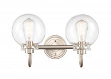 Innovations Lighting 437-2W-SN-G4372 - Olivia - 2 Light - 17 inch - Satin Nickel - Bath Vanity Light