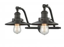 Innovations Lighting 515-2W-OB-M5 - Railroad - 2 Light - 18 inch - Oil Rubbed Bronze - Bath Vanity Light