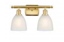 Innovations Lighting 516-2W-SG-G381 - Castile - 2 Light - 16 inch - Satin Gold - Bath Vanity Light