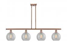  516-4I-AC-G125 - Athens - 4 Light - 48 inch - Antique Copper - Cord hung - Island Light