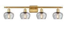 Innovations Lighting 516-4W-SG-G92 - Fenton - 4 Light - 37 inch - Satin Gold - Bath Vanity Light