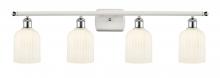 Innovations Lighting 516-4W-WPC-G559-5GWH - Bridal Veil - 4 Light - 35 inch - White Polished Chrome - Bath Vanity Light