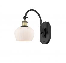 Innovations Lighting 518-1W-BAB-G91 - Fenton - 1 Light - 7 inch - Black Antique Brass - Sconce