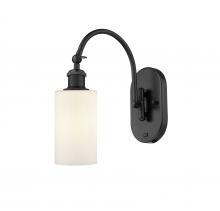 Innovations Lighting 518-1W-BK-G801 - Clymer - 1 Light - 4 inch - Matte Black - Sconce