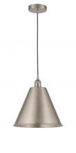 Innovations Lighting 616-1P-SN-MBC-12-SN - Berkshire - 1 Light - 12 inch - Brushed Satin Nickel - Cord hung - Mini Pendant