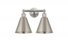 Innovations Lighting 616-2W-SN-MBC-8-SN - Berkshire - 2 Light - 17 inch - Satin Nickel - Bath Vanity Light