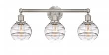 Innovations Lighting 616-3W-SN-G556-6CL - Rochester - 3 Light - 24 inch - Brushed Satin Nickel - Bath Vanity Light