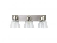 Golden 0314-BA3 PW-CLR - Remy 3-Light Vanity Light in Pewter with Clear Glass