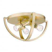 Golden 3167-FM15 OG - Colson OG 15" Flush Mount in Olympic Gold