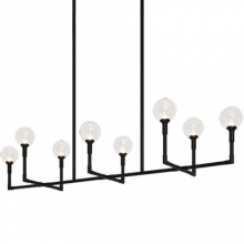 Matteo Lighting C64808BKCL - Candlestix Chandelier