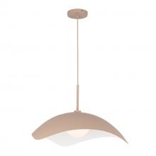 Kuzco Lighting Inc PD55922-PEC - Kirby 22-in Peach Socket Pendant