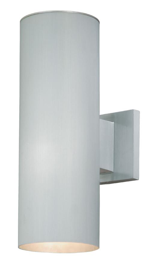 Chiasso 5-in Outdoor Wall Light Satin Aluminum