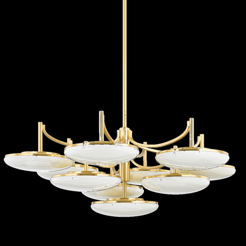 10 LIGHT SEMI FLUSH