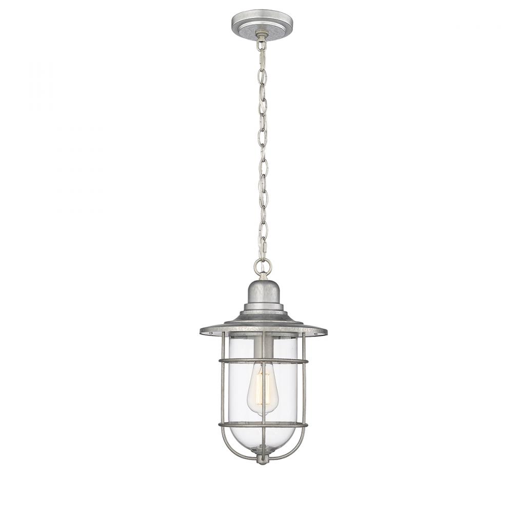 1-Light Outdoor Hanging Lantern Galvanized