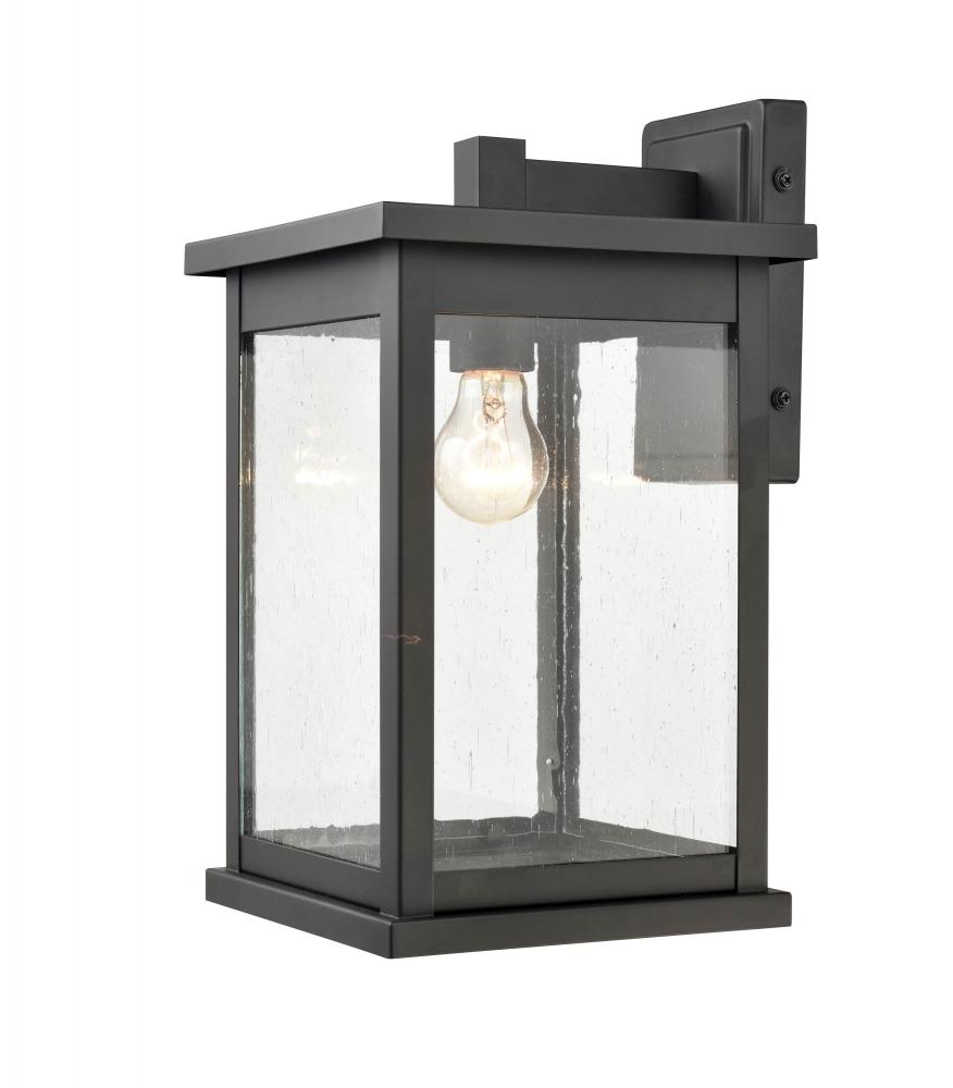 Bowton 1-Light Outdoor Wall Sconce Powder Coated Black