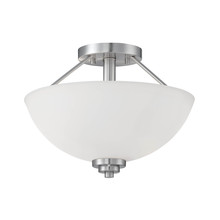 Millennium 3152-SN - Durham 2-Light Semi-Flush Ceiling Mount Satin Nickel