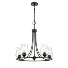 Millennium 9725-MB - Ashford 5-Light Chandelier Ceiling Light Matte Black