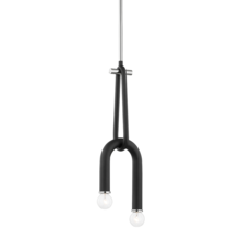 Mitzi by Hudson Valley Lighting H382702-PN/BK - Whit Pendant