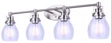 Canarm IVL705A04BN - Carson 4 Light Vanity, Nickel Finish