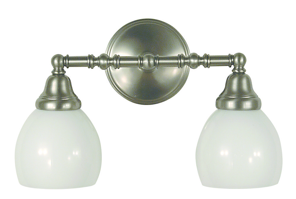 2-Light Brushed Nickel Sheraton Sconce