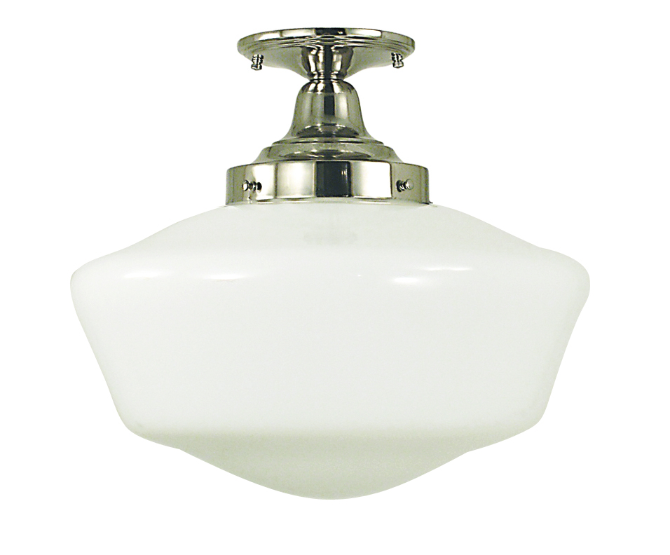 1-Light Polished Silver Taylor Flush / Semi-Flush Mount