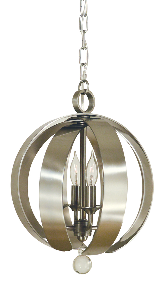 4-Light Brushed Nickel Venus Chandelier