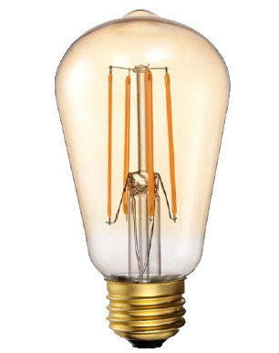 LED ST19 Amber Vintage Filament Lamp - 7W - 2200K