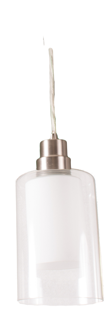 Clear/White Double Glass Mini Pendant - NK