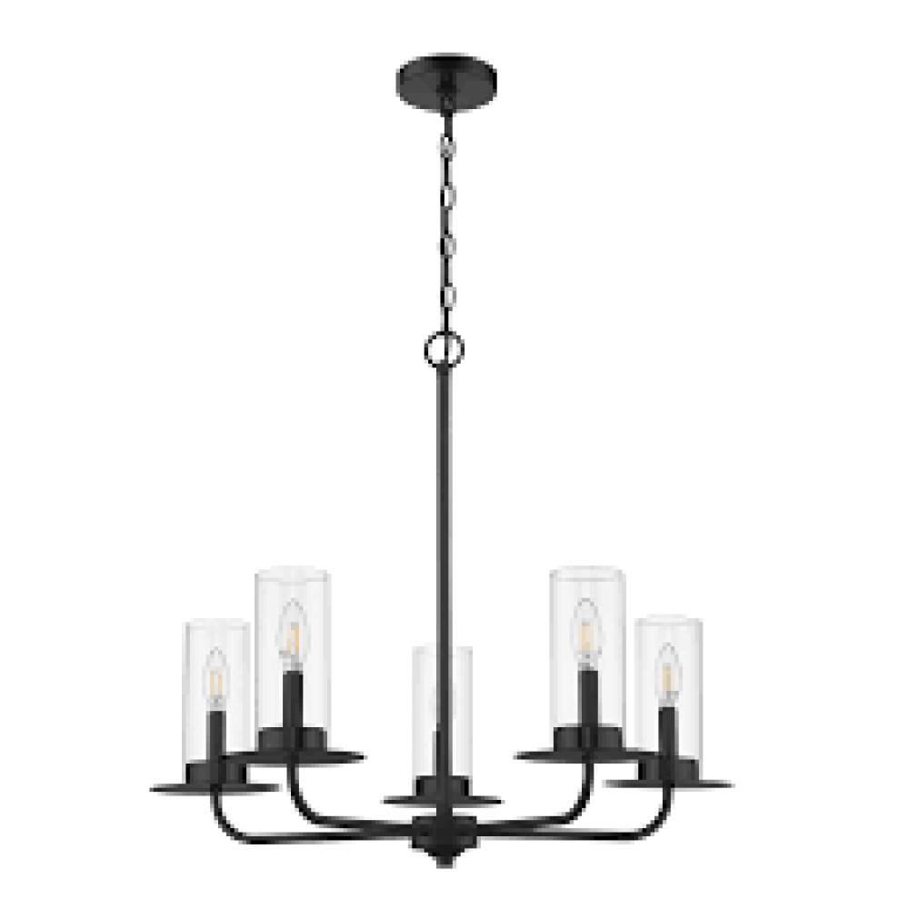 Vivio 5-Light Clear Glass Chandelier