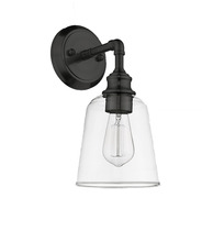 HOMEnhancements 70046 - Vivio Milla 1-Light Sconce/Vanity - Matte Black