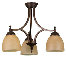 HOMEnhancements 16215 - Austin 3-Light Down Chandelier/Nook - RB