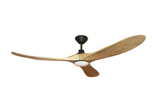 HOMEnhancements 20601 - Malibu 3-Blade 60" Wood Blade Fan - MB - Light Maple Blades