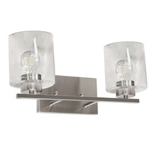 HOMEnhancements 20331 - 2-Light Clear Glass Vanity - NK