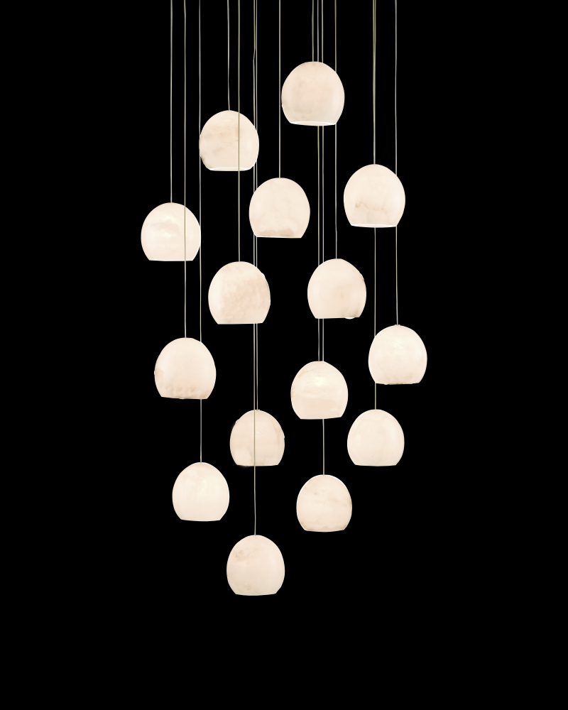 Lazio 15-Light Round Multi-Drop Pendant